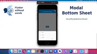 Flutter | Modal bottom sheet. Show animated dialog from bottom