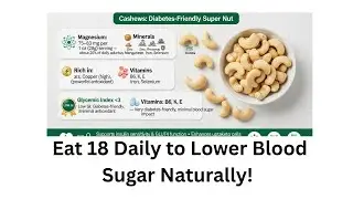 Eat 18 Daily to Lower Blood Sugar Naturally! (Low GI + Magnesium Benefits)