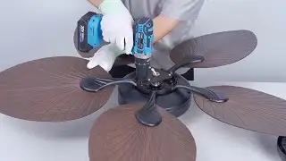 How to Install the Antizer 5-Blade Palm Leaf Ceiling Fan with Light | Step-by-Step Guide