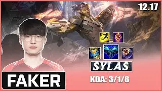 FAKER TRYHARD SYLAS BEFORE WORLDS 2022 | PATCH 12.17 - LoL Pro Replays