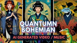 Quantum Bohemian - Cosmic Surrealism Renaissance: Gen AI Music Video - Chill Trap Vibe (Kaiber AI)