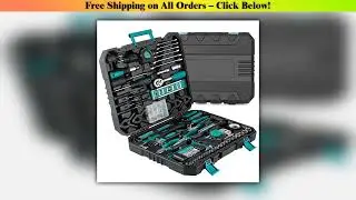 Home Repair Tool Kit - 198 Piece General Home/Auto Repair Tool Set, General Mechanic Tool Set,
