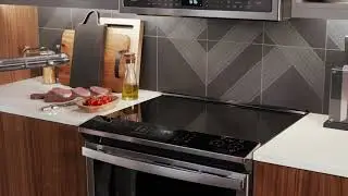 GE Profile Electric Range &ndash; Two 8&rdquo; Sync Burners