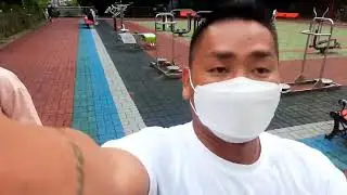 FREE Street Body building equipments #fun #body building #gym #fitness