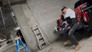 Camera Installation in P2 Garage at Canvas LA in Los Angeles #cameras #losangeles