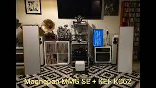 Magnepan MMG SE + KEF KC62 (bypass 120hz)
