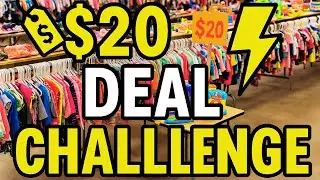 $20 Challenge at the Kids Sale! Can My Daughter Out-Frugal Me? YOU decide!