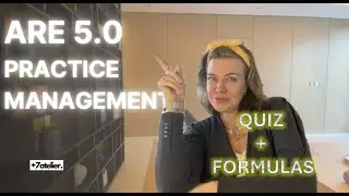 ARE 5.0 PRACTICE MANAGEMENT | FORMULAS
