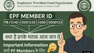 Get MID(Member ID) from PF Account number | Establishment Id in PF number | PF Account Transfer