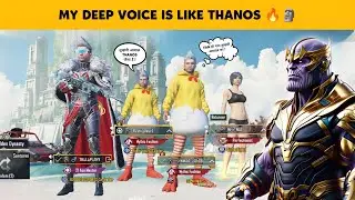 BGMI &bull; Deep Voice Reaction 🔥 Random Player Reaction on My DEEP VOICE  🥶🥵 😂