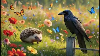 THE BRAVE LITTLE HEDGEHOG AND THE CURIOUS CROW | Bedtime Stories for Kids | Moral Stories for Kids