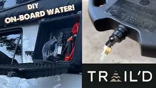DIY On Board Water + Camping Shower: Trail&rsquo;d Spare Tire Water Tanks #overlanding #camping