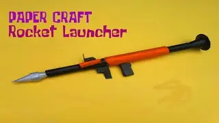 Paper craft cardboard RPG rocket launcher