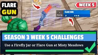 Use a Firefly Jar or Flare Gun at Misty Meadows - Fortnite Firefly Jar Location / Fortnite Flare Gun