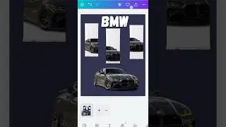 Day 83 Canva Mobile Tutorial ✨ BMW car postuer design ✨ #yt #short #bmw