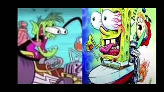 crazy spongebob and beast boy car photo while japan player freaking out in background