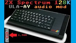 ZX Spectrum 128K Toastrack audio mod, czyli ULA i AY jednym głosem ;)