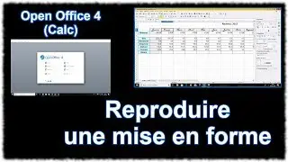 Tuto Calc (Open Office 4) - Reproduire une mise en forme