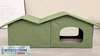Cat House Large Space Water Resistant Closed Design Foldable Cat Hideaway Review