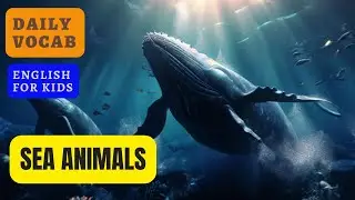 SEA ANIMALS |ANIMALS | DAILY VOCAB |LEARNING ENGLISH FOR KIDS |EDUCATIONAL VIDEO |IMPROVE VOCABULARY