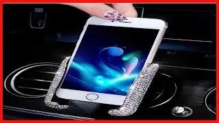 Stylish and Practical Rhinestone Mobile Phone Mount for Your Car
