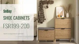 SoBuy Shoe rack丨Shoe bench丨Shoe cabinets丨Cupboard丨Storage cabinets丨FSR199-200