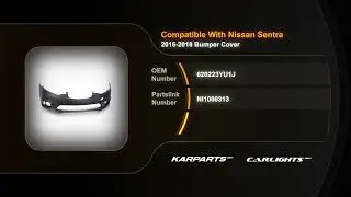 Bumper Cover  Front Primed for 2016 17 2018 Nissan Sentra | Partslink # NI1000313