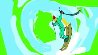Free Funny Cartoon Animation Green Screen Elements