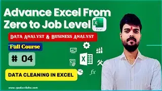 Lec:-04 Excel Data Cleaning & Preparation, Remove Duplicates, Blank Rows, Errors Hindi full Practice
