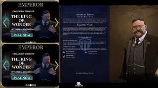 CiV 6 - Challenge of November - The King of Wonder - Emperor Difficulty - Let's play Teddy!