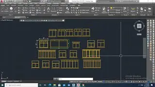 YQarch for making window in Auto cad urdu&hindi | yqarch doors | how to draw windows by yqarch