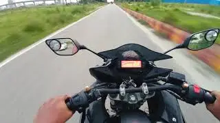 Yamaha Fazer v2 Emergency breaking test. || From 75 to 0 in just 2 seconds ||