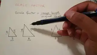 Finding the scale factor for similar triangles