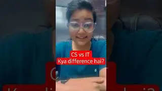 CS vs IT | Kya difference hai? Aditi Mam #cs #it #shorts