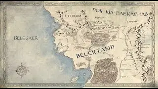 Nuevo mapa de Beleriand revisado. El Silmarillion - New Beleriand map Tolkien