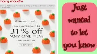 Mary Maxim SALE - October 2018 only