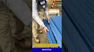 Clean Metal Roof Sheet Cutting | Precision Tool in Action