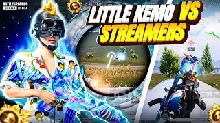 Little kemo vs Streamers🔥intense Solo vs Squad in Bgmi 