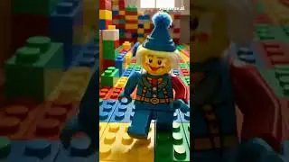 a lego clown waled and transformed to a pixel #ai #pixel #pixelwave #memes