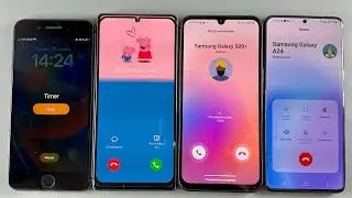 Alarm Clock and Incoming Calls IPhone 8+ and Samsung Galaxy S20+/Samsung Galaxy A24 + Galaxy Note 20