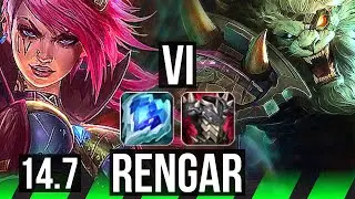 VI vs RENGAR (JGL) | 10/0/19, 65% winrate, Legendary, 27k DMG | KR Master | 14.7