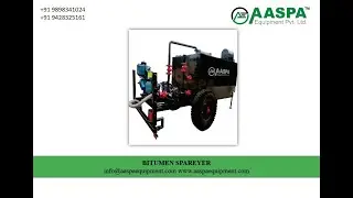 Bitumen Sprayer by AASPA EQUIPMENT PVT LTD #roadequipment #roadconstruction #bitumensprayer
