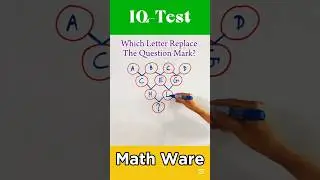 Which Letter Replaces The Question Mark? #shorts #maths