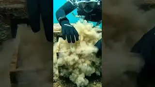 POV You Pull the Drawer Underwater