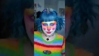 RAINBOW CLOWN MAKEUP🌈✨ aka my favourite thing ever in the whole world heheh🤡