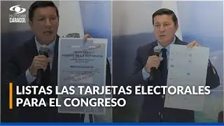 Registradur&iacute;a defini&oacute; el orden de los tarjetones para las elecciones de Congreso