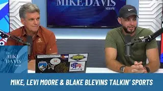 Mike, Levi Moore, and Blake Blevins talkin; sports 