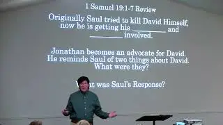 1 Samuel 19:1-20:42, Bible Teacher John Fuxan  Sunday School  12/14/25