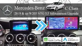 Upgrade Your Mercedes Benz C-Class W205 NTG5.5 with Android Auto/Apple CarPlay | 4x4Shop.ca