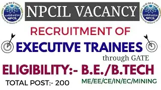 NPCIL RECRUITMENT 2020 FOR EXECUTIVE TRAINEES